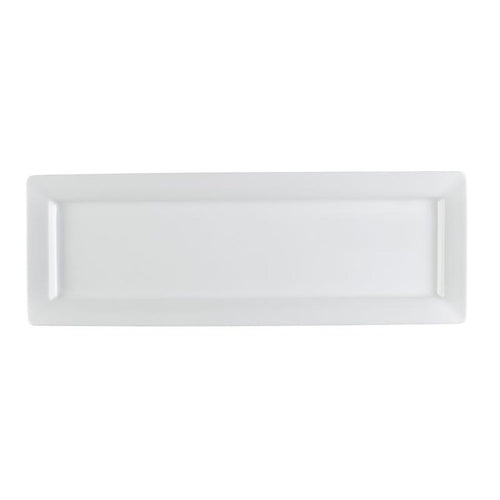 CAC Chinaware Prince Square Long Deep Rect. Platter 16 1/4"