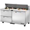 True TSSU-60-16D-2-HC~SPEC3 Sandwich/Salad Unit with Drawers and Hydrocarbon Refrigerant~Spec Package 3