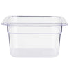 Prepline PPFP16-4 Clear GN 1/6 Polycarbonate Food Pan – 4" Deep