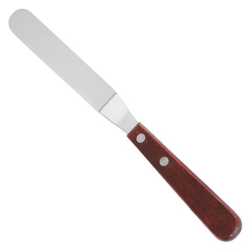 Winco TOS Offset Spatula with Wooden Handle