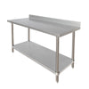 Premium Work Table - All Stainless Steel w/ 4" Rear Upturn WT-PB3036W GSW