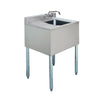 Prepline BAR-1C-L One-Compartment Bar Sink with Faucet and Left Drainboard