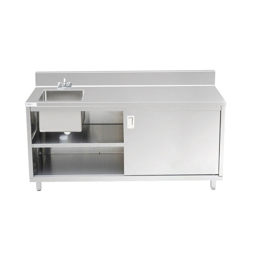 Prepline PCST-2472 24 x 72 inch cabinet sink with sliding doors
