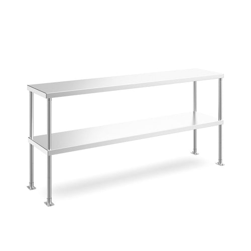 Prepline PDOS-1448 14" x 48" double-tier overshelf