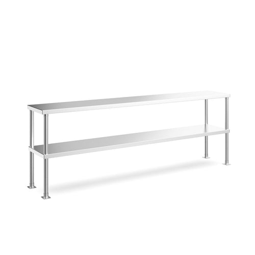 Prepline PDOS-1472 14" x 72" double-tier overshelf