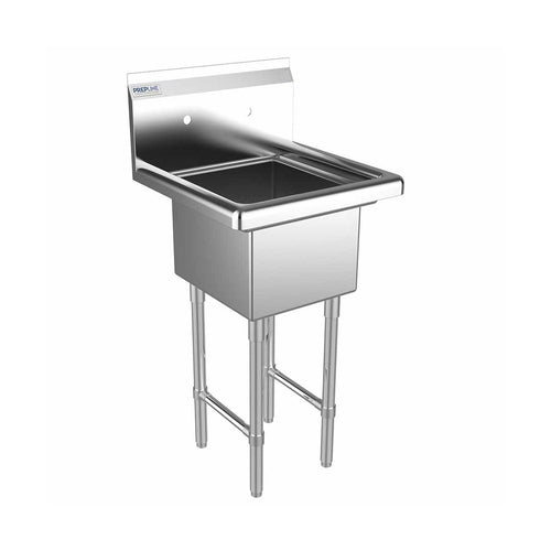 Prepline XS1C-1416 one-compartment stainless steel sink
