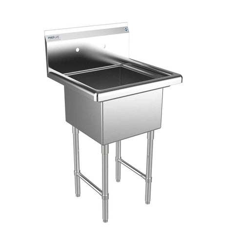 Prepline XS1C-1818 one-compartment stainless steel sink
