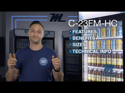 Migali C-23FM-HC 23 Cu. Ft. Glass Door Merchandiser Freezer