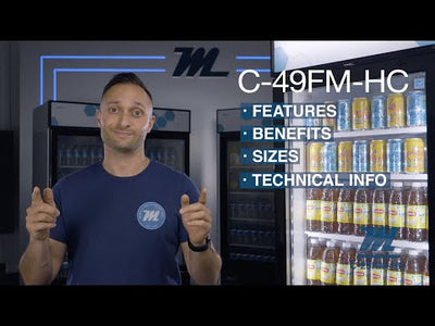 Migali C-49FM-HCE 49 Cu. Ft. Glass Door Merchandiser Freezer