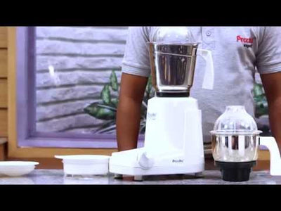 Preethi Eco Twin Jar Mixer Grinder, 550-Watt