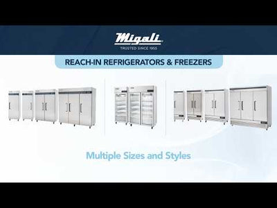 Migali C-1R-HC 1 Door Reach-In Refrigerator