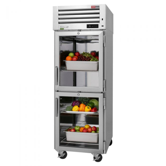 Turbo Air PRO-26-2R-GS-PT-N PRO Series Pass Thru Top Mount Reach-in Refrigerator With Solid Door