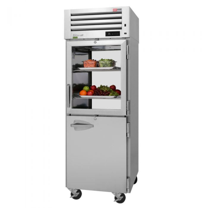 Turbo Air PRO-26R-GSH-PT-N PRO Series Top Mount Reach-in Refrigerator With Glass Door 26.48 cu. ft.
