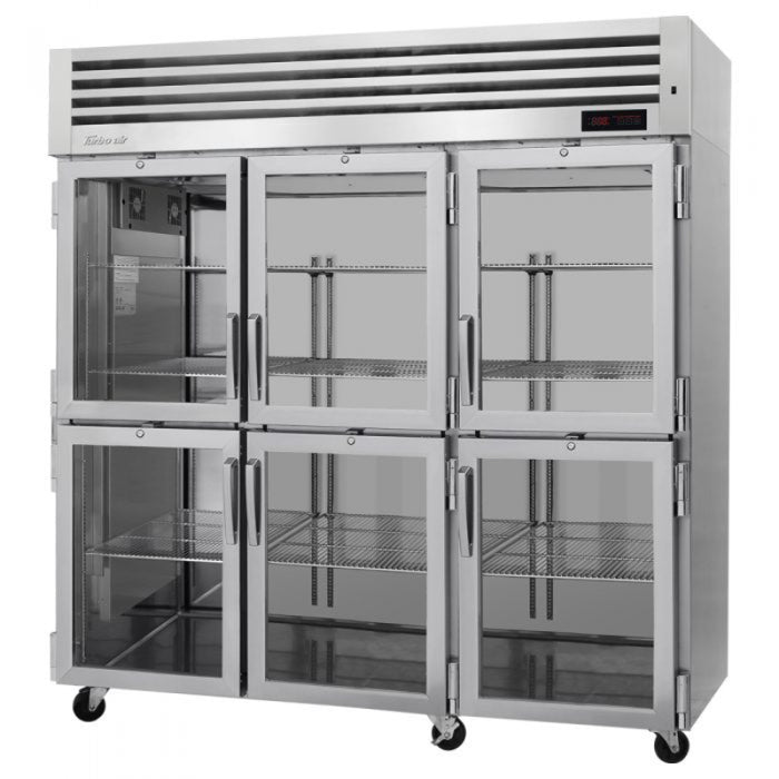 Turbo Air PRO-77-6H-G PRO Series Heated Cabinet Reach-in Three Section