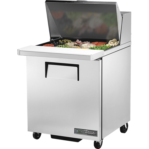 True TSSU-27-12M-B-HC Mega-Top Solid Door Sandwich/Salad Unit with Hydrocarbon Refrigerant