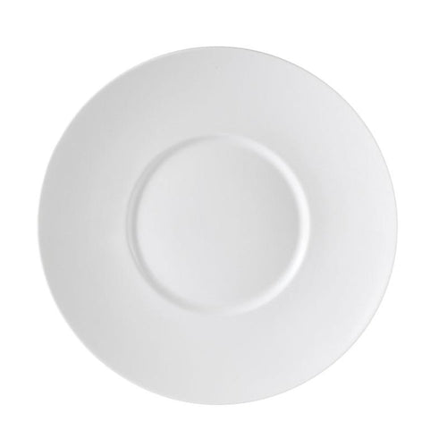 CAC Chinaware Paris-French Champagne Wide Rim Flat Plate 12"