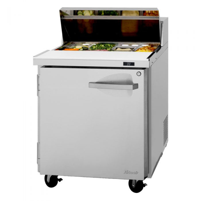 Turbo Air PST-28-N PRO Series Sandwich/Salad Prep Table with Self Cleaning Condenser