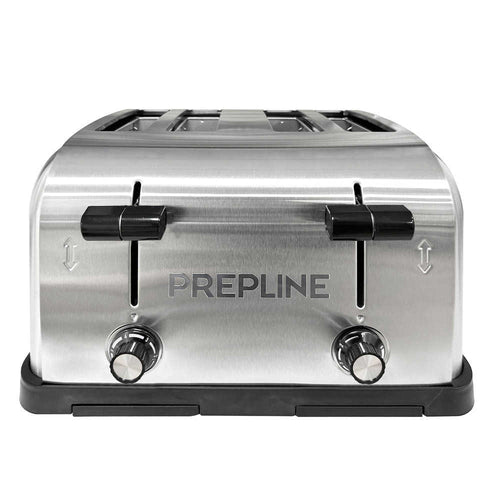 Prepline Equipment PT-4S Four-Slice Commercial Toaster - 120V, 1,800W