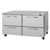 Turbo Air PUF-60-D4-N PRO Series, Undercounter Freezer, 17 cu. ft.