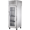 True STA1RPT-1G-1G-HC Pass-Thru Glass Front/Glass Rear Swing Doors Refrigerator