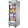 True TS-23G-HC~FGD01 Reach-In Glass Swing Door Stainless Steel Refrigerator