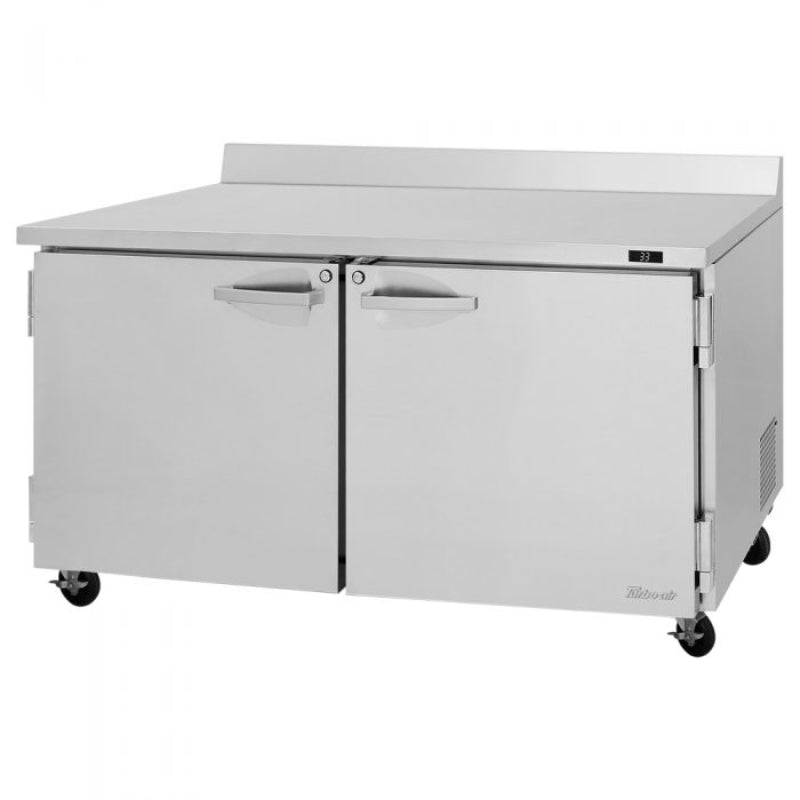 Turbo Air PRO Series, Worktop, Refrigerator PWR-60-N,60″ Length, 2 Solid doors