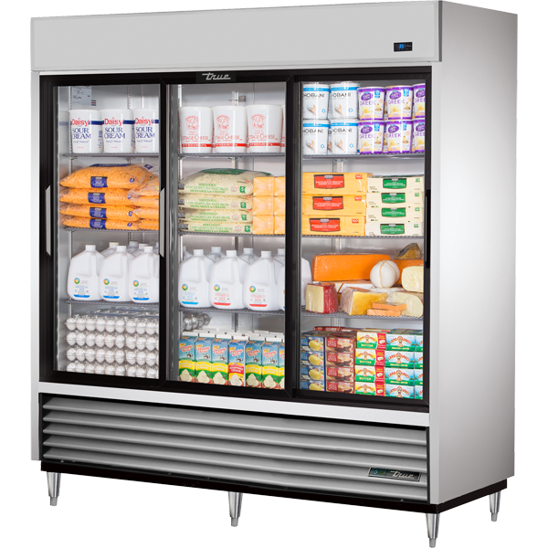 True TSD-69G-HC-LD Reach-In Glass Slide Door Refrigerator