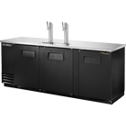 True TDD-4-HC 90" Kegerator Solid Swing Door Direct Draw Beer Dispenser with Hydrocarbon Refrigerant