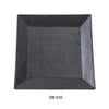 Yanco DB-510 Diamond Black Collection 10″ Square Plate, Matte Glaze (2 DZ)