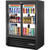 True GDM-33CPT-54-HC-LD Slide Door Lower Height Narrow Depth Fast Lane Pass-Thru Refrigerator
