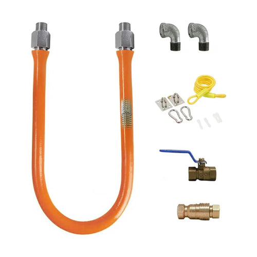 Prepline QD3436 3/4" x 36" Gas Hose Connector Kit with Quick Disconnect