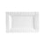 CAC Chinaware Queen Square Rect. Platter W/ Striped Rim 10