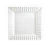 CAC Chinaware Queen Square Square Plate W/ Striped Rim 8 1/4"