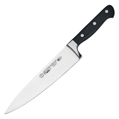Winco Acero KFP High Carbon Stainless Steel Chef's Knives With Black POM Handle