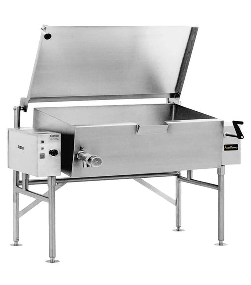 AccuTemp ALTES-40-QS Electric Skillet with Manual Tilt 40 Gallon Capacity, Electric Heated, Floor Mounted.