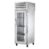 True STR1RPT-1G-1G-HC Pass-Thru Glass Front/Glass Rear Swing Doors Refrigerator