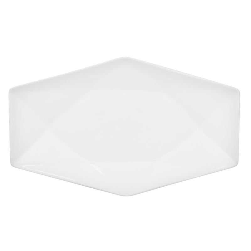 CAC Chinaware Crystal Rect. Platter 14"