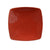 CAC Chinaware Color Stoneware Square Flat Plate Red 10 1/2