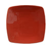 CAC Chinaware Color Stoneware Square Flat Plate Red 11 7/8"