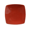CAC Chinaware Color Stoneware Square Flat Plate Red 6 7/8"
