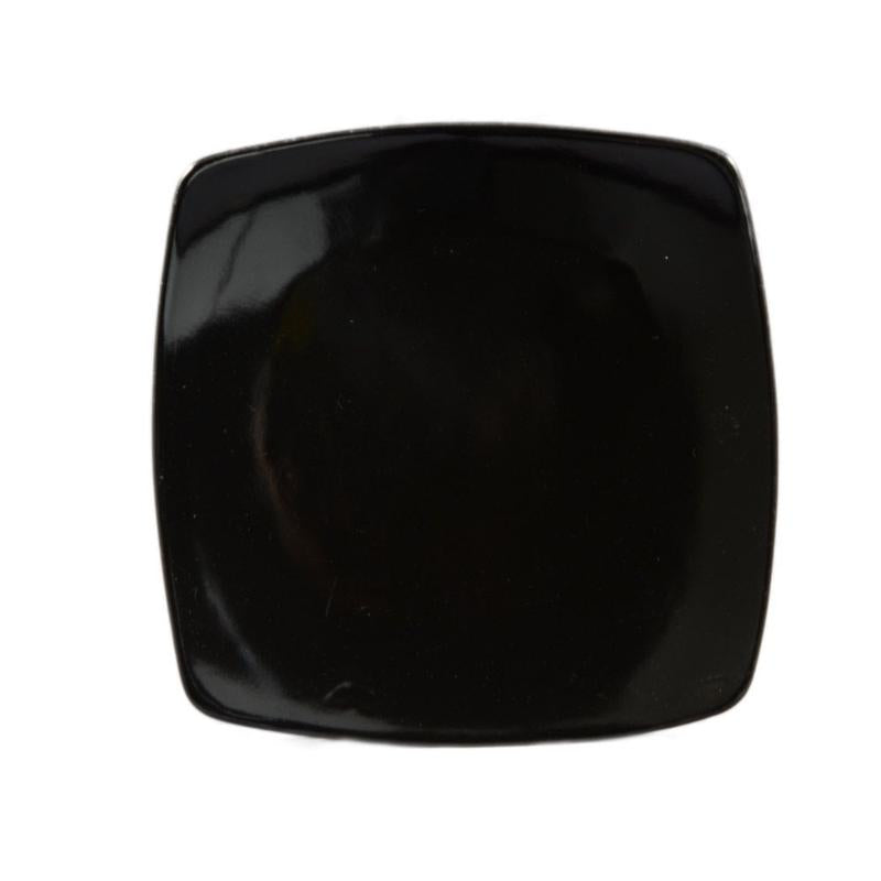 CAC Chinaware Color Stoneware Square Flat Plate Black 8 7/8"