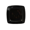 CAC Chinaware Color Stoneware Square In Square Plate Black 6 7/8"