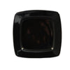 CAC Chinaware Color Stoneware Square In Square Plate Black 8 7/8"