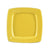 CAC Chinaware Color Stoneware Square In Square Plate Yellow 8 7/8