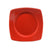 CAC Chinaware Color Stoneware Round In Square Plate Red 11 7/8