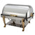 Winco 108A Vintage 8qt Full-size Chafer, S/S, Gold Accent, Extra Heavyweight (Price/Set)