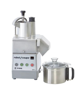 Robot Coupe R502 Two Speed Combination Food Processor Stainless Steel Bowl, Continuous Feed
