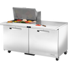 True TSSU-60-12M-B-HC~SPEC3 Mega-Top Solid Door Sandwich/Salad Unit with Hydrocarbon Refrigerant~Spec Package 3