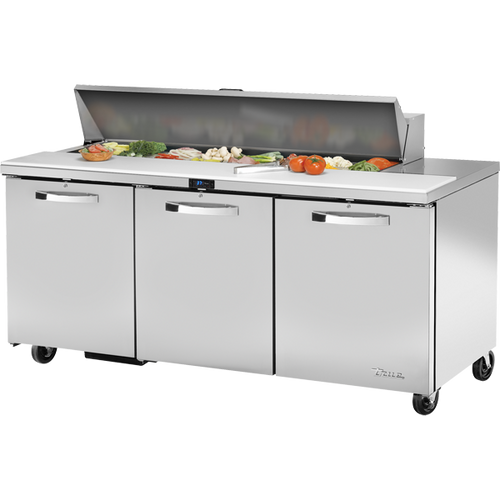 True TSSU-72-16-HC~SPEC3 Solid Door Sandwich/Salad Unit with Hydrocarbon Refrigerant~Spec Package 3