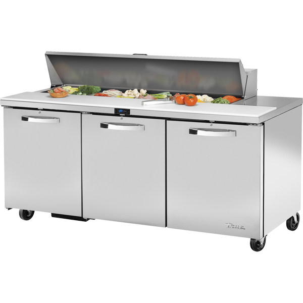 True TSSU-72-16-HC~SPEC3 Solid Door Sandwich/Salad Unit with Hydrocarbon Refrigerant~Spec Package 3